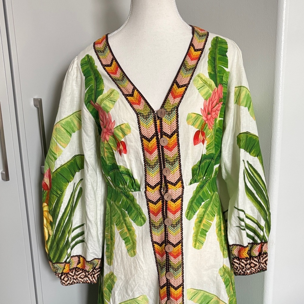 FARM Rio Tropical Leaf and Floral Maxi Dress - Picture 5 of 16